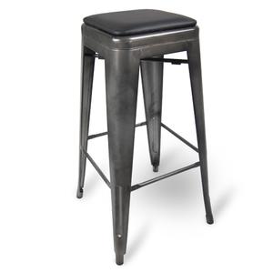 Just Chair Manufaturing Industrial Galvanized Welded Frame Backless Barstool - G42530X-PS-COM 