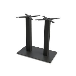 Just Chair Manufaturing Metal Dining Height 16" x 28" Double Column X-Top Table Base - TBFLAT-RECT