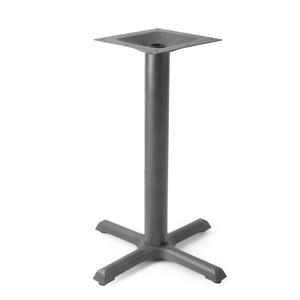 Just Chair Manufaturing Metal Bar Height 22" x 22" x 40" Table Base w/ Umbrella Hole - TBZ2222-40-UMB