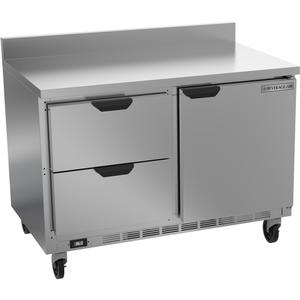 beverage-air 48in Wide Two Section Worktop Refrigerator With Two Drawers - WTRD48AHC-2-FIP 