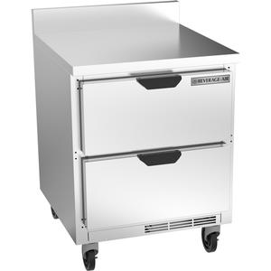 beverage-air 27in Wide Two Drawer Worktop Refrigerator - WTRD27AHC-2-FIP 