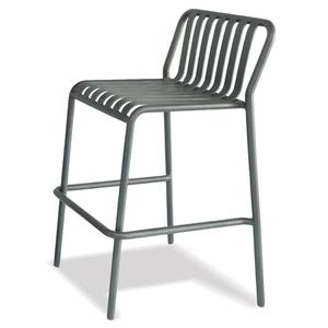 Just Chair Manufaturing Molded & Welded Aluminum Stackable Outdoor Bar Stool - A33030 