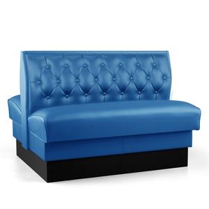 Just Chair Manufaturing 36"H Double Sided Custom Booth w/ Upholstered Back & Seat - JBD-SBT-36-GR1/COM