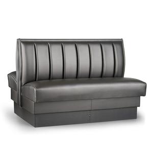 Just Chair Manufaturing 36"H Double Sided Custom Booth w/ Upholstered Back & Seat - JBD-UCH-36-GR1/COM