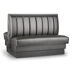 Just Chair Manufaturing 42"H Double Sided Custom Booth w/ Upholstered Back & Seat - JBD-UCH-42-GR1/COM