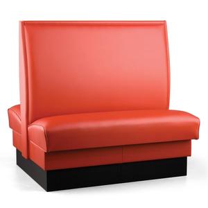 Just Chair Manufaturing 48"H Double Sided Custom Booth w/ Upholstered Back & Seat - JBD-UPL-48-GR1/COM