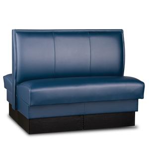 Just Chair Manufaturing 42"H Double Sided Custom Booth w/ Upholstered Back & Seat - JBD-USP-42-GR1/COM