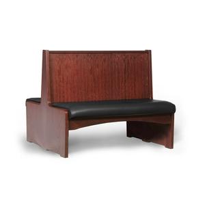 Just Chair Manufaturing 42"H Double Sided Custom Wooden Frame Booth - JBD-WBBO-42-GR1/COM