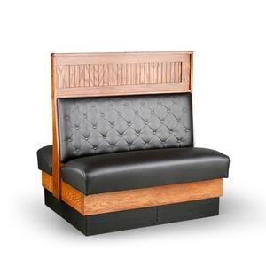 Just Chair Manufaturing 48"H Double Sided Custom Wood Plank Frame Booth - JBD-WSS-SBT-48-GR1/COM