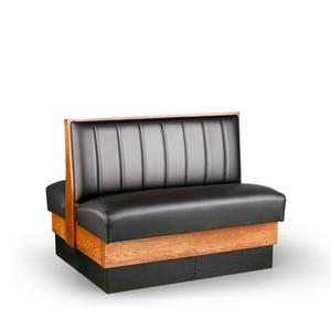 Just Chair Manufaturing 36"H Double Sided Custom Wood Plank Frame Booth - JBD-WSS-UCH-36/COM