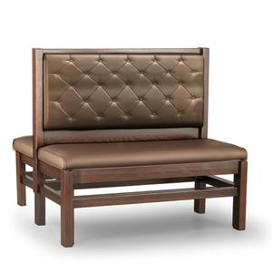 Just Chair Manufaturing 42"H Double Sided Custom Booth with Wood Frame - JBD-WSS-UCH-42-GR1/COM 