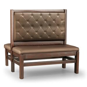 Just Chair Manufaturing 48"H Double Sided Custom Booth with Wood Frame - JBD-WSS-UCH-48-GR1/COM 