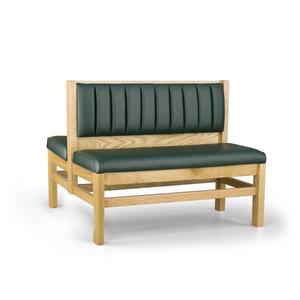 Just Chair Manufaturing 36"H Double Sided Custom Wood Frame Booth - JBD-WT-UCH-36-GR1/COM