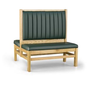 Just Chair Manufaturing 48"H Double Sided Custom Wood Frame Booth - JBD-WT-UCH-48-GR1/COM