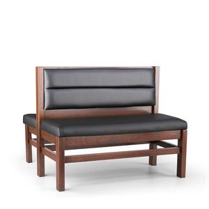 Just Chair Manufaturing 36"H Double Sided CustomWood Frame Booth - JBD-WT-UHC-36-GR1/COM