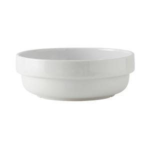 Tuxton China Inc DuraTux 62oz Porcelain White Stackable Salad Bowl - 1dz - BPB-620 