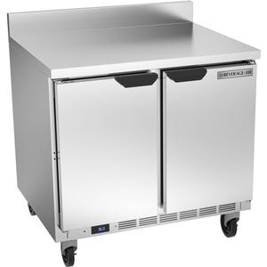 beverage-air 36in Wide Two Section Worktop Refrigerator - WTR36AHC-FIP 