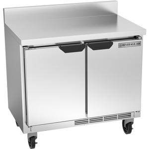 beverage-air 34in Wide Two Section Worktop Refrigerator - WTR34HC-FIP 