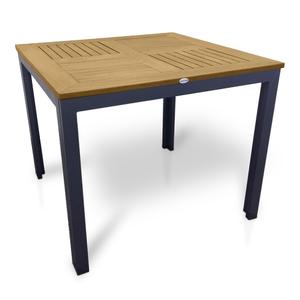 Just Chair Manufaturing Natural Grain Aluminum 36in x 36in Dining Height Table Unit - PW806TT-3636 