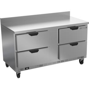 Beverage Air 60" Wide Two Section Four Drawer Worktop Freezer - WTFD60AHC-4-FIP