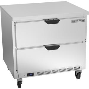Beverage Air 36" Wide Two Drawer Worktop Freezer - WTFD36AHC-2-FLT