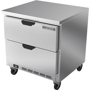 Beverage Air 32" Wide Two Drawer Worktop Freezer - WTFD32AHC-2-FLT