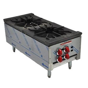 American Range Double 3 Ring Burner Gas Stock Pot Range - SPSH-18-2 
