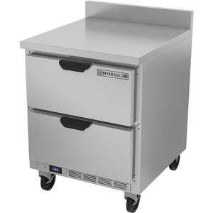 beverage-air 27in Wide Two Drawer Worktop Freezer - WTFD27AHC-2-FIP 