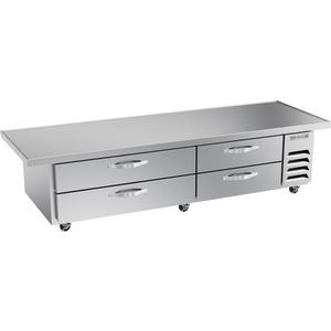Beverage Air 96" Wide Extended Top Four Drawer Chef Base Freezer - WTFCS84HC-96