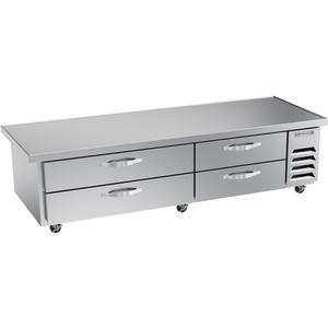 Beverage Air 89" Wide Extended Top Four Drawer Chef Base Freezer - WTFCS84HC-89