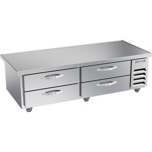 beverage-air 76in Wide Four Drawer Extended Top Chef Base Freezer - WTFCS72HC-76 