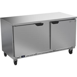 Beverage Air 60" Wide 14.39 Cubic Foot Two Door Worktop Freezer - WTF60AHC-FLT