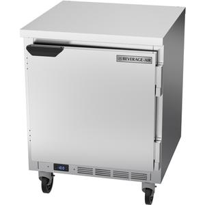 Beverage Air 27" Wide 5.24 Cubic Foot One Door Worktop Freezer - WTF27HC-FLT