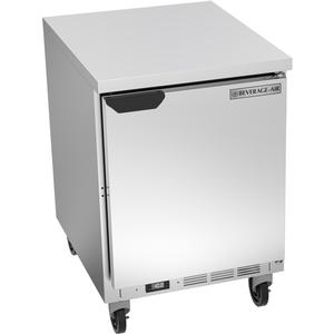 beverage-air 24in Wide 4.9cuft One Door Worktop Freezer - WTF24AHC-FLT 