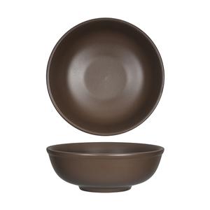 Tuxton China Inc Zion 35oz Matte Brown Porcelain Menudo Bowl - 1dz - VNB-3503 