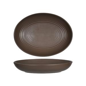 Tuxton China Inc Zion 35 oz. Matte Brown Porcelain Bowl - 1 Doz - VNB-350Y