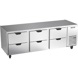 Beverage Air 93" Wide Six Drawer Undercounter Refrigerator - UCRD93AHC-6