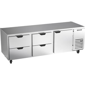 Beverage Air 93" Wide Undercounter Refrigerator With Four Drawers - UCRD93AHC-4
