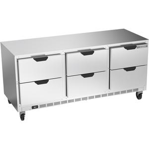 Beverage Air 72" Wide Six Drawer Undercounter Refrigerator - UCRD72AHC-6