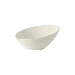 Tuxton China Inc AlumaTux 22 oz. Pearl White Ceramic Slant Bowl - 1 Doz - AMU-408