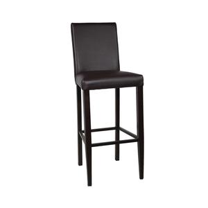 Just Chair Manufaturing Tall Pullover Back Wood Pattern Metal Bar Stool - WL51130-BLK 