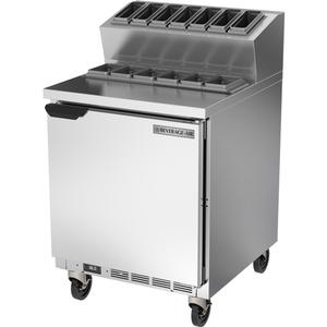 Beverage Air 27" Wide One Section Topping Prep Table - TPE27HC-6P-7R