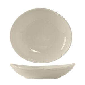 Tuxton China Inc DuraTux 18.5oz Amr White/Eggshell Ceramic Oval Bowl - 1dz - BEB-185J 