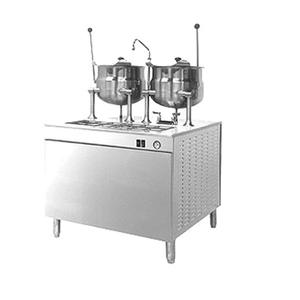 Cleveland Range 36" Electric Dual 6 Gallon 24 kw Kettle w/ Cabinet Base - 36EMK6624