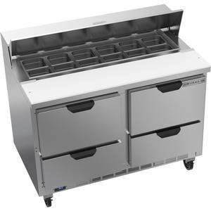 beverage-air 48in 12 Pan Two Section Sandwich Salad Prep Table - SPED48HC-12-4 