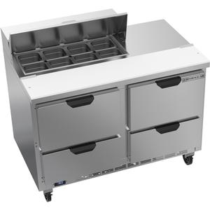 beverage-air 48in 8 Pan Two Section Sandwich Salad Prep Table - SPED48HC-08-4 