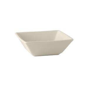 Tuxton China Inc DuraTux 25oz Amr White/Eggshell Ceramic Square Bowl - 1dz - BEB-250H 