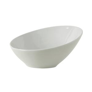 Tuxton China Inc DuraTux 21oz Porcelain White Slanted Bowl - 1dz - BPB-220U 