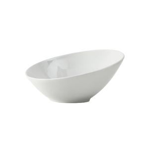 Tuxton China Inc DuraTux 30oz Porcelain White Slanted Bowl - 1dz - BPB-300U 