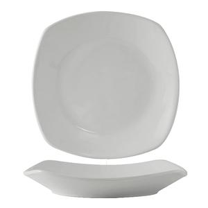 Tuxton China Inc DuraTux 26oz White Ceramic Square Pasta Plate - 1dz - BWH-105J 